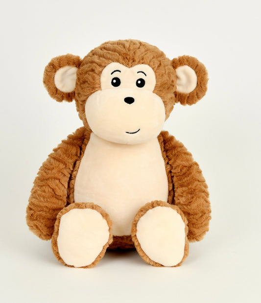 Monkey Stuffed Animal- Embroidery Keepsake