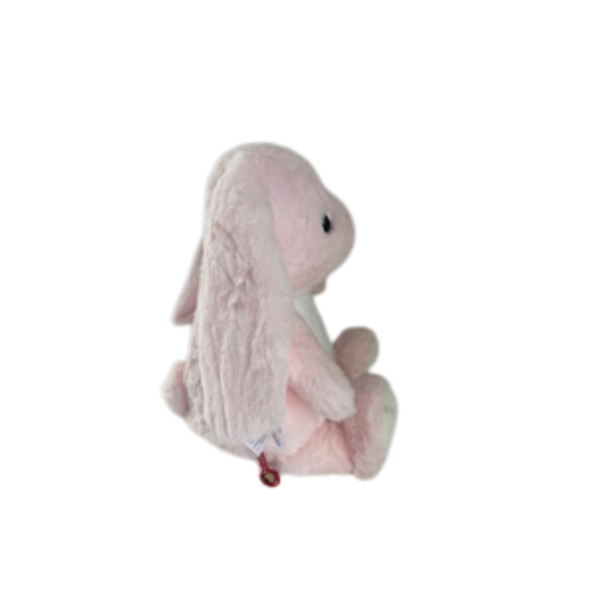 Pink Bunny Stuffed Animal- Embroidery Keepsake