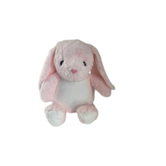 Pink Bunny Stuffed Animal- Embroidery Keepsake