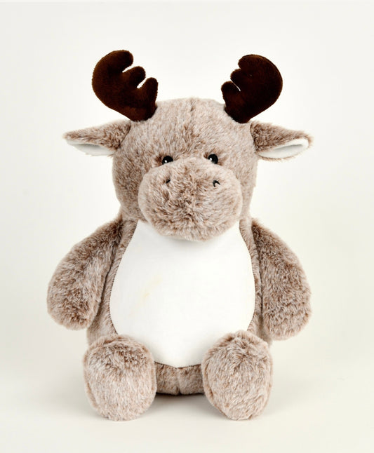 Moose Stuffed Animal - Embroidery Keepsake